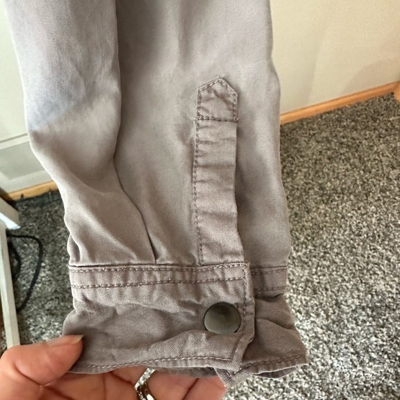 Staccato brushed taupe utility jacket with cinching - Picture 5 of 8